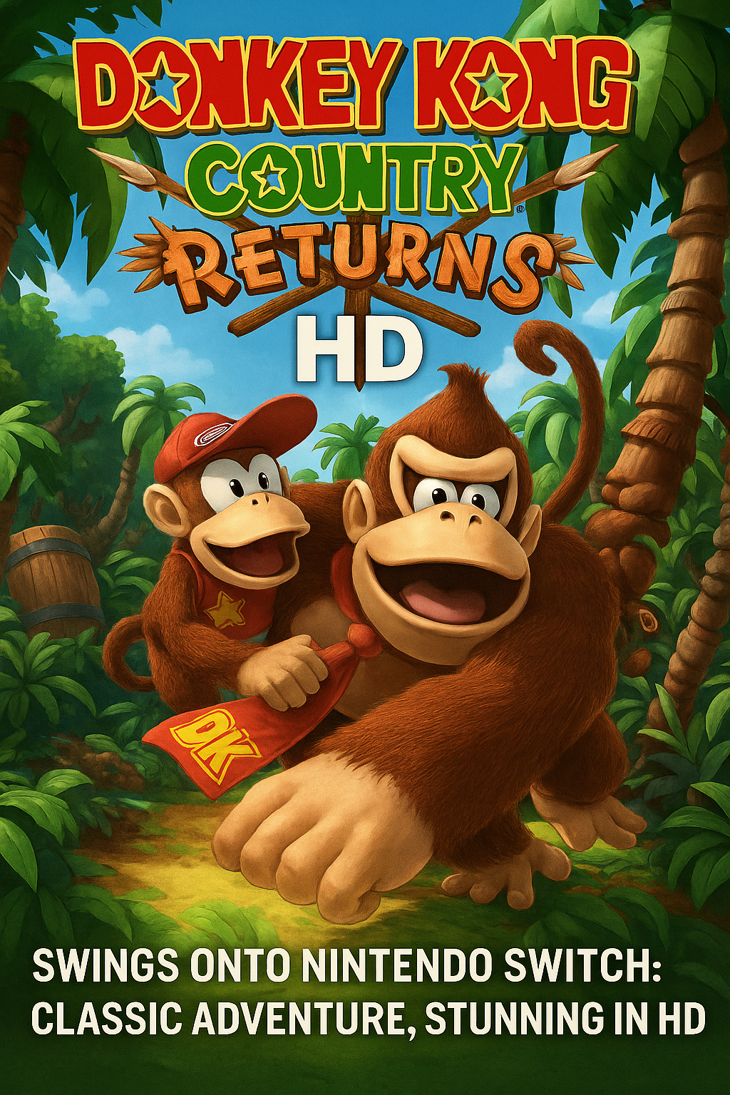 Donkey Kong Country Returns HD Swings onto Nintendo Switch Classic Adventure, Stunning in HD